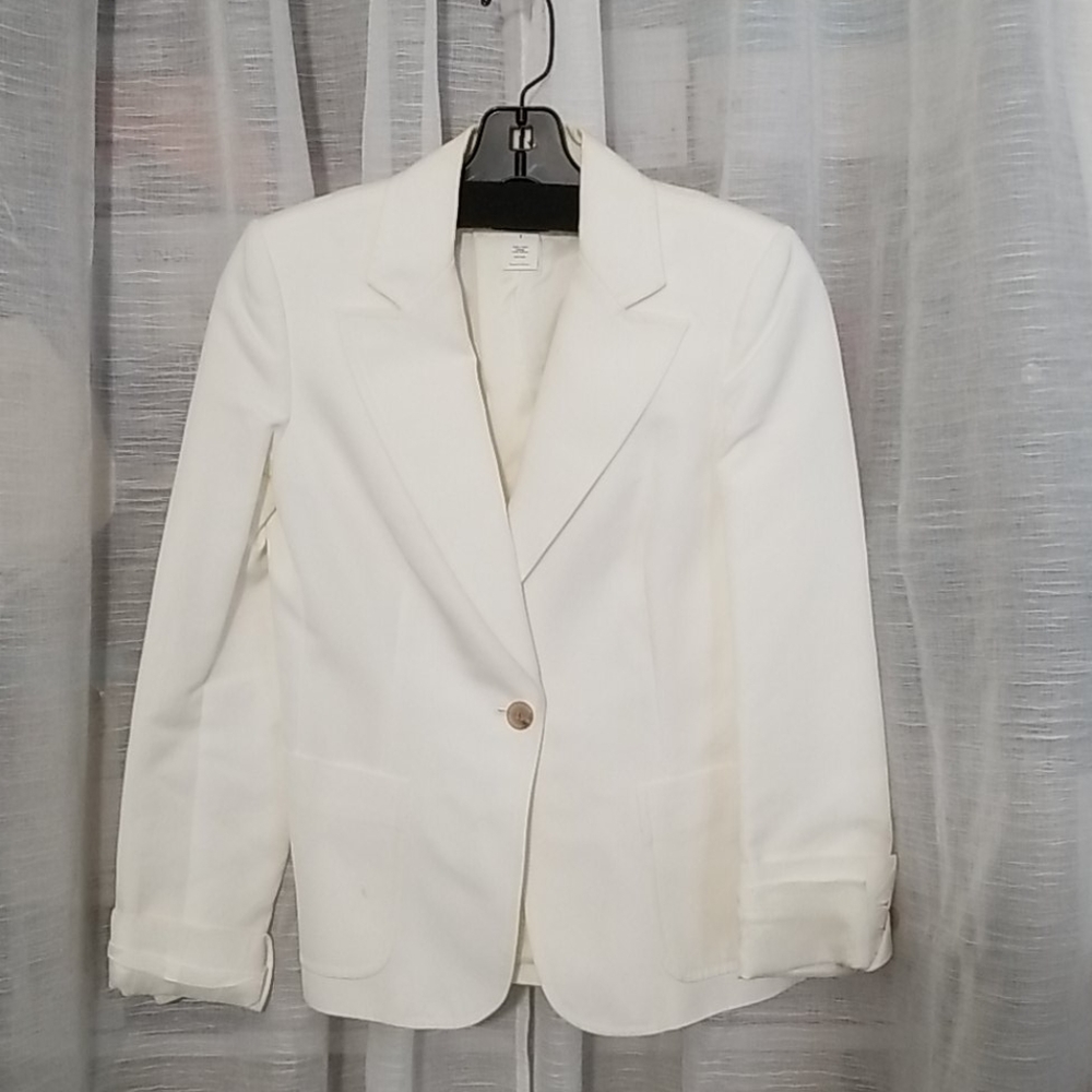 J Crew white blazer